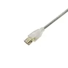 USB2.0 A Female To Micro B Male Gold-plated Transparent Cable 3M