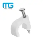 Cable Clips Plastic Square Wall Cable Clips With Concrete Nails Available