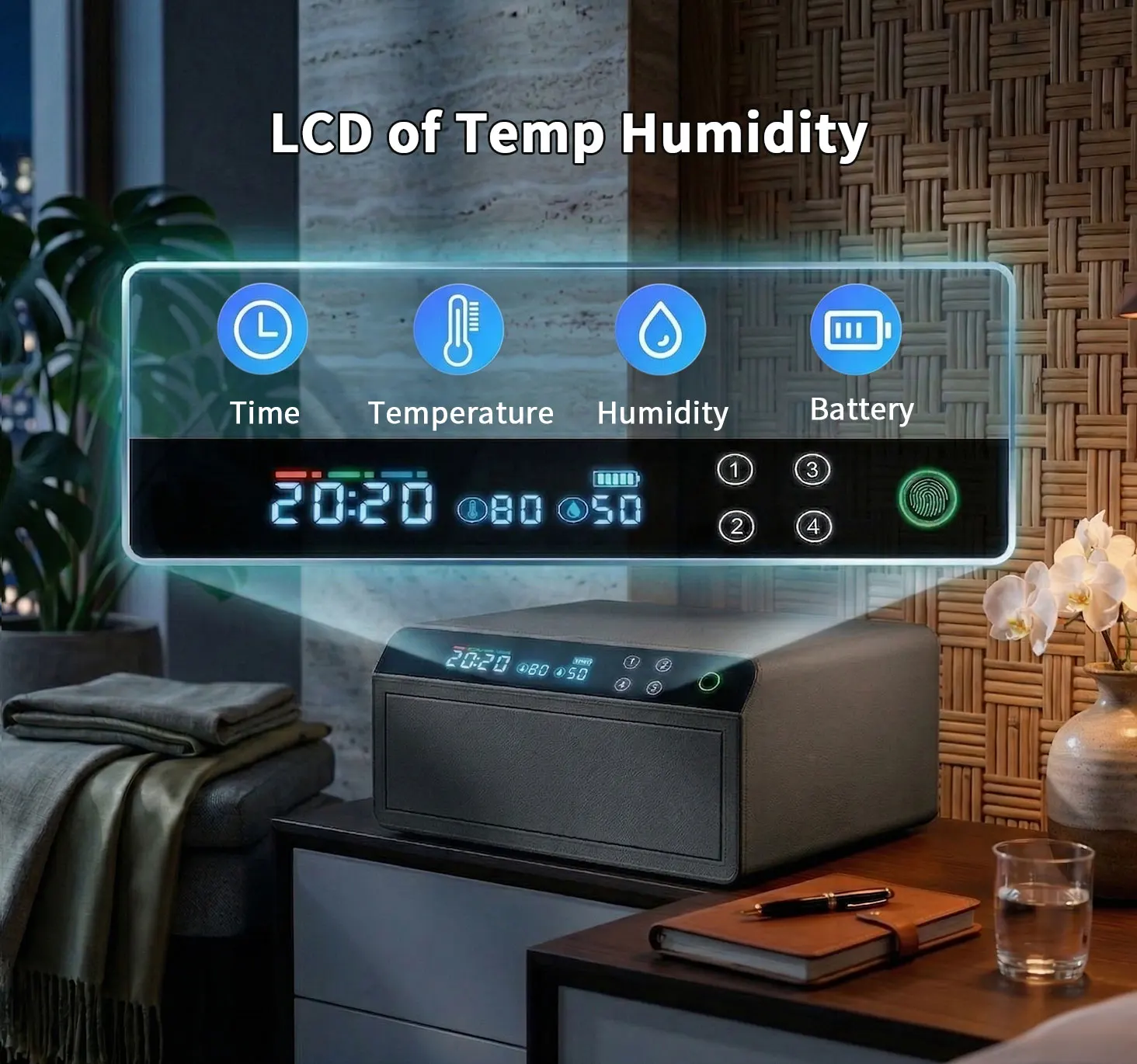 dr 1271 ft ceqsafe smart wholesale home automatic luxury leather bluetooth drawer black watches safe watch winder box-3