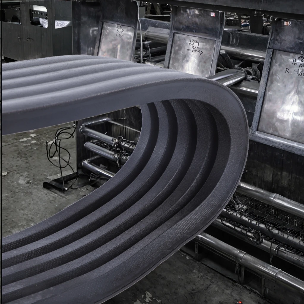 Customizable Industrial HNBR Rubber PK Transmission Belt Engine Ribbed V-Belt OEM Construction Belt factory