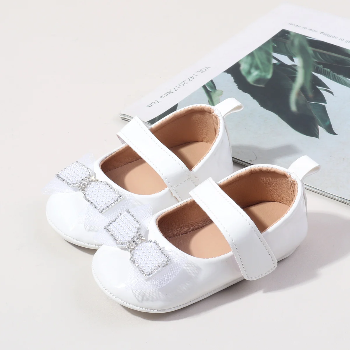 Beautiful Bling Design PU Leather Baby Infant Newborn Girl Princess Shoes 2025 factory