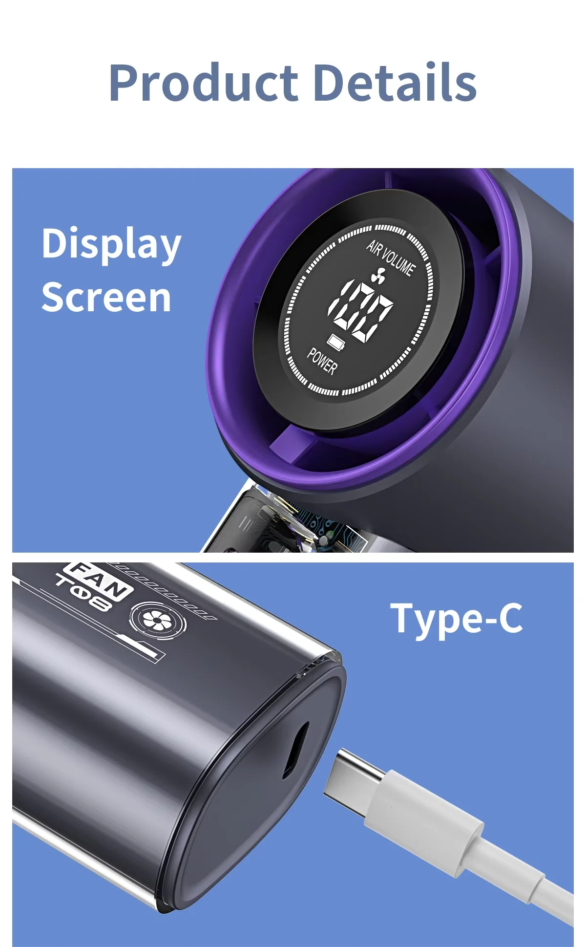 Portable Mini Air Conditioner, 5 V, Battery - detail 24