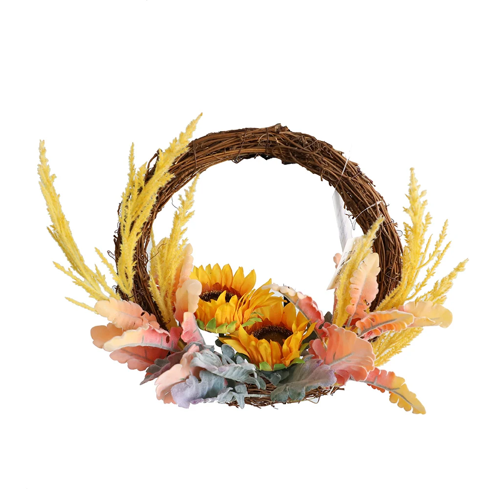 wheat wreath clipart horseshoe