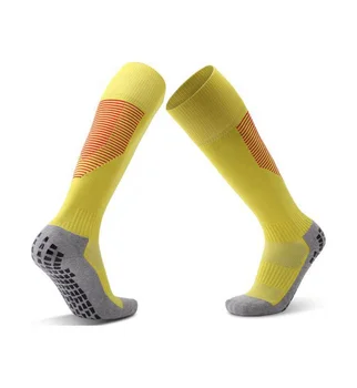 Custom Men's Long Football Socks Thickened Wear-resistant Grip Non-slip Towel Bottom Sports Compression Socks