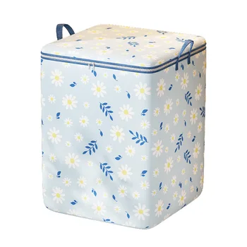 Foldable Collapsable Storage Box Bins Fabric Cotton Linen Folding Storage Basket Artifact Clothes Storage Box