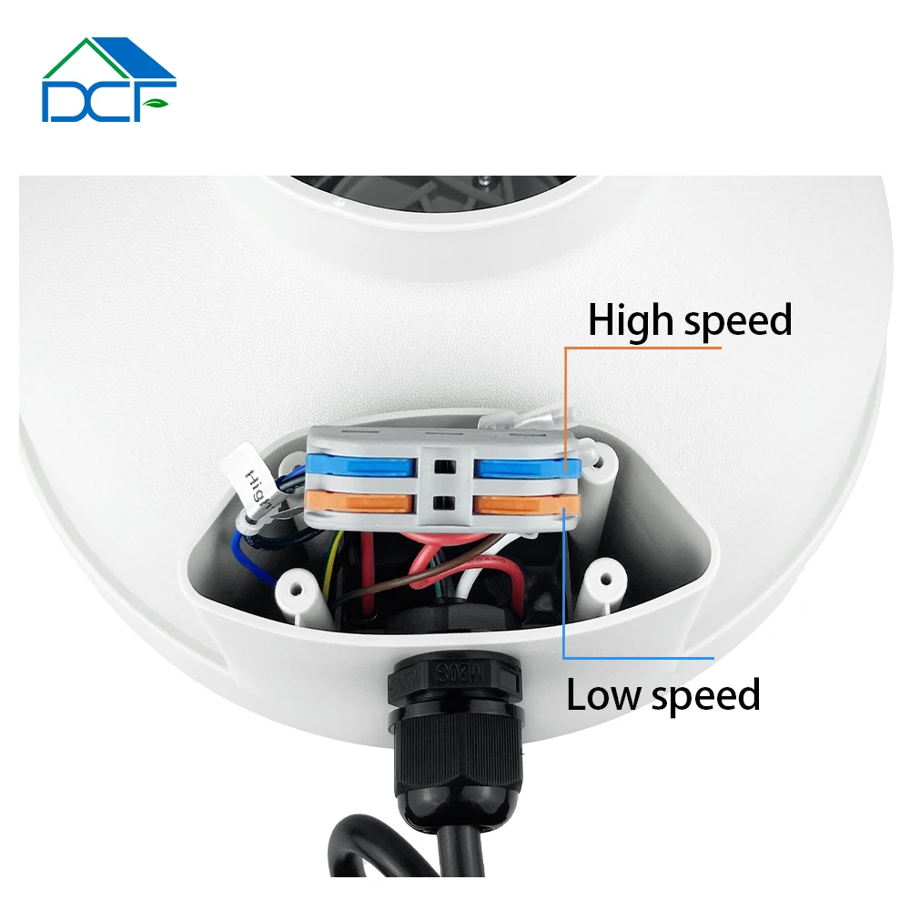 Eco-watt Mixed-flow Duct Fan, DCFAIR, 200mm, Plastic - detail 12