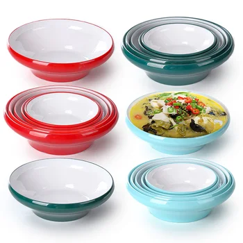 Chinese factories supply unbreakable circular melamine bowls and salad bowls for salad, soup, and fruit bowls