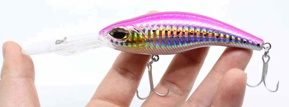 3x 10,2cm Twitchbait Wobbler Crankbait Shad Swimbait Köder