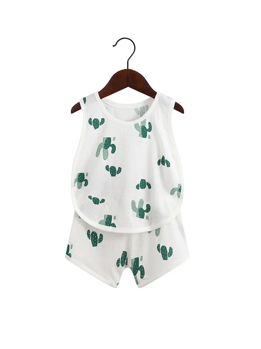 Nice price summer baby vest clothes good quality baby boys clothing sets newborn girls outfit suits