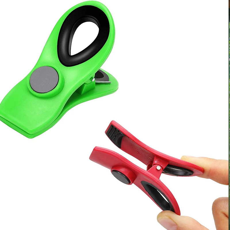 Magnetic Sealing Food Clips Plastic Clips for Food and Kitchen Storage Chip and Snack Bag Clips