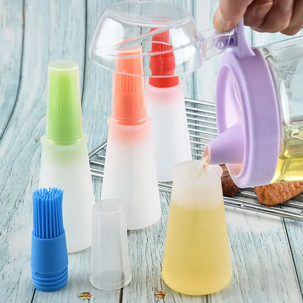 USSE BBQ Pastry Basting Brushes Silicone Cooking Grill Barbecue Baking Pastry Oil Honey Sauce Bottle Brush details