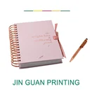 Free Sample Custom 2021-2022 Hot Stamp Foil Planner Cover A5 Organizer Planner