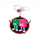 Key Anime Keychain Factory Direct Cheap Promotion Gift Animal Anime Dog Shape Silicone 3D Rubber Key Chain Keychain
