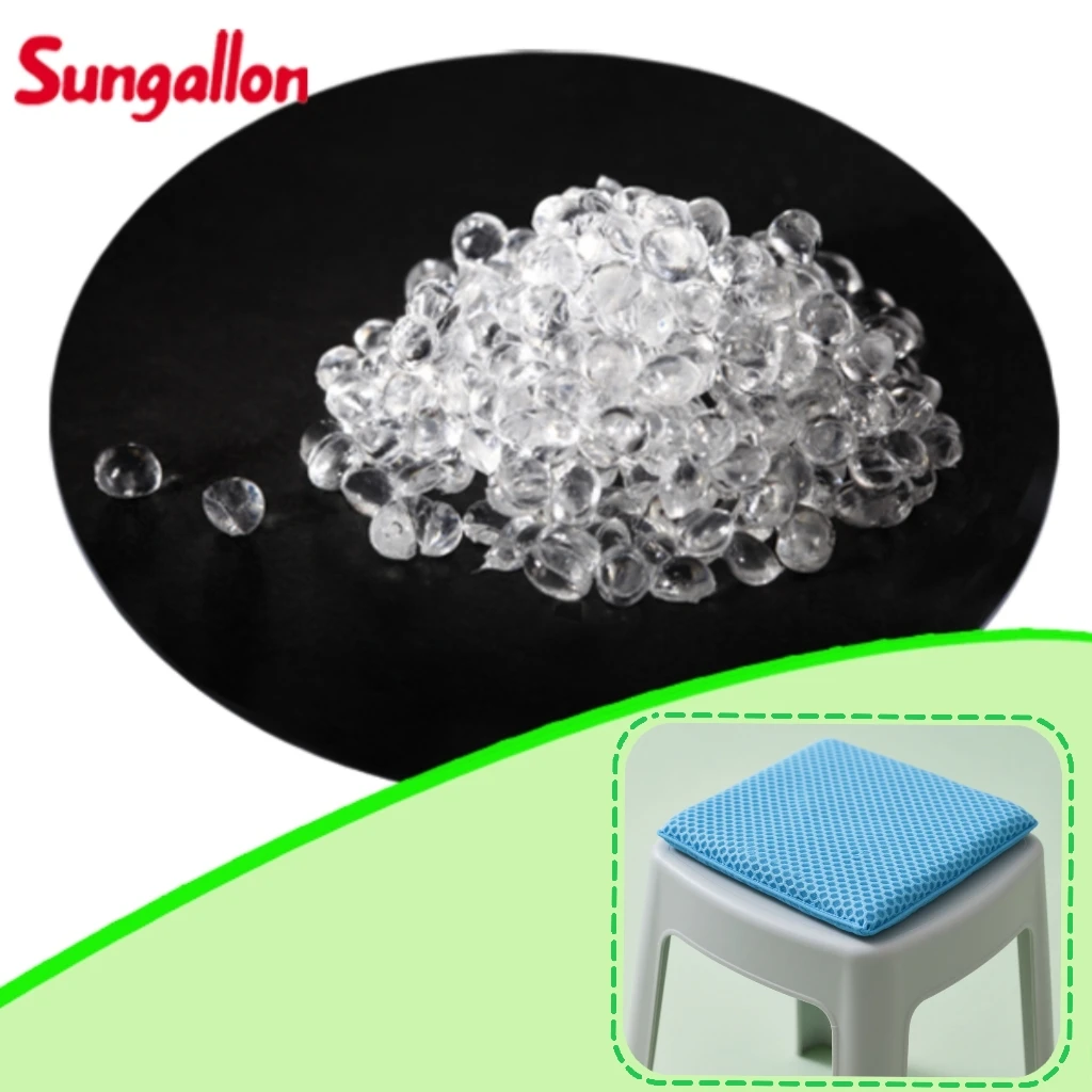 Ultra Soft Elastic Recyclable TPE TPR Granules Vật liệu thô cho gối ghế thoải mái 0