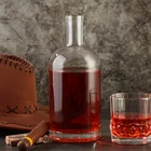 Bottle 750ml 1000ml Custom Glass Bottle For Gin Empty 100ml 200ml 250ml Gin Bottle 500ml Cork Gin Glass Bottle 750ml