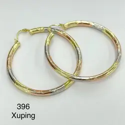 xp10066 xuping jewelry fashion elegant gold hoop earrings women luxury Multicolored crystal CZ statement earrings wholesale 2023
