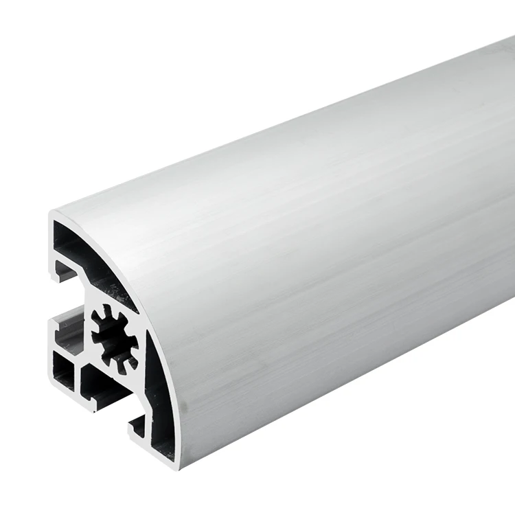 4545R Angle Extruded Aluminum Profile 4545 Semi-circular Industrial Aluminum Alloy Profile Type manufacture