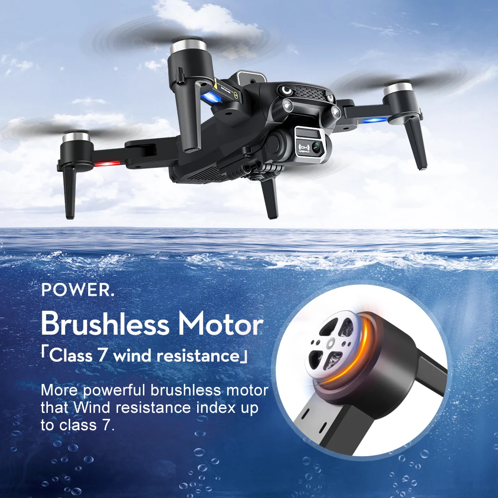 2023 New S2S Mini Drone 2.4G RC Brushless Motor Obstacle Avoidance RC Helicopter Professional Foldable Quadcopter Toy Gift