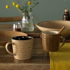 Japan Mug For Coffee Japan Style Hotel Ceramic Teaware Vintage Brown Cheap Mug For Coffee Latte Espresso