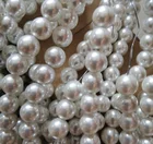 Glass Pearl Beads Cream White Glass Pearl Beads For Jewelry