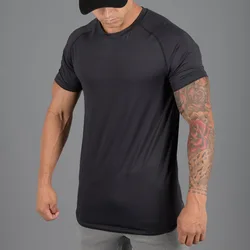 Top Sale Leisure Breathable Workout T-shirts Men Camouflage Printing Quick Dry Sports Tops Training Men's Short Sleeve T-shirts
