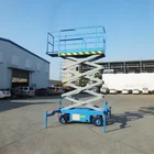 Operation Widely Used Semi-automatic Aerial Hydraulic Scissor Lifting Platform For High Altitude Operation