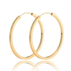 Jewelry Copper Jewelry 18k Gold Plated Big Earrings Jewelry Copper Alloy Hoop Earring For Women 40mm