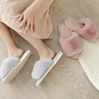 Indoor Slippers Ladies Fluffy Indoor And Outdoor Fuzzy Slides Slippers Women Cozy And Comfy House Open Toe Slippers