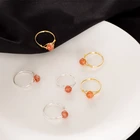 Rings Silver Natural Stone Rings 925 Sterling Silver Jade Stone Rings For Women