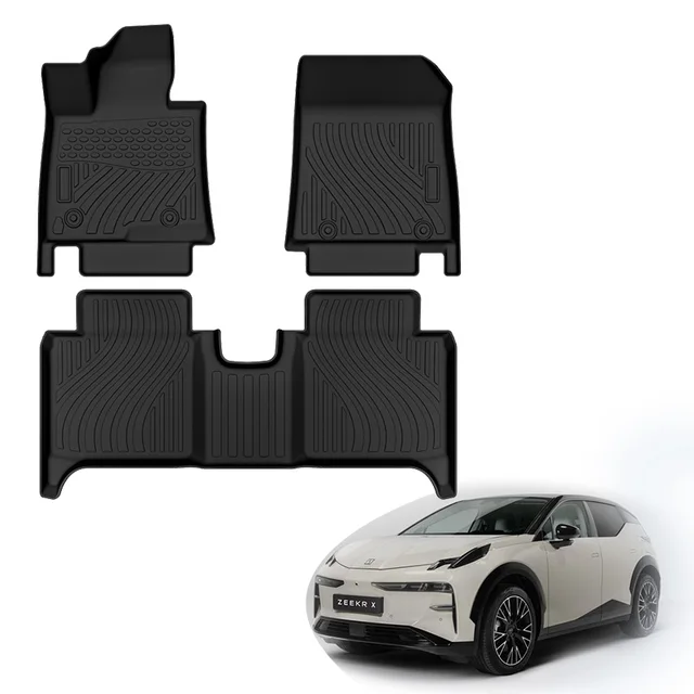 Wholesale Factory Car floor Mats For ZEEKR X Custom Waterproof Odorless Non-slip Car Mat TPE 3D Luxury Interior Accessories