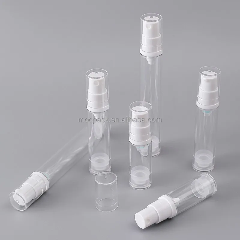 product 10ml transparent cosmetic vacuum airless pump bottle travel eye cream lotion airless bottle mist sprayer vacuum bottles-27