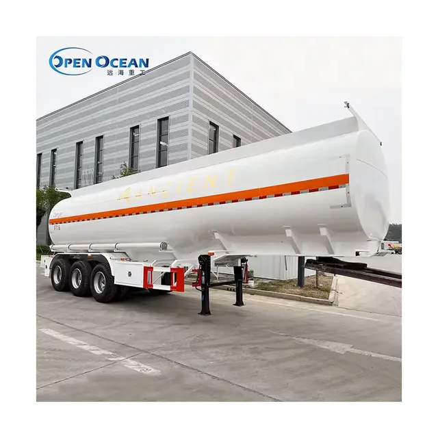 High Capacity 3 Axle 30000L Carbon Steel/Stainless Steel/Aluminum Alloy Tank Fuel Tanker Trailer Oil Tanker Trailer Truck