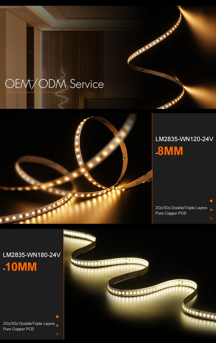 High Brightness Energy Saving SMD5050 60led/m DC12V 10mm Cuttable LED Lamp LED Flexible RGB Strip Lights supplier