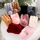 Color Scarf New Solid Color Children's Scarf Wholesale Fashion Artificial Fur Cartoon Scarf