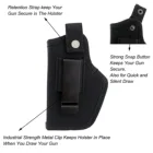 Holster Holster Black Latest Waterproof Tactical Pistol Fanny Pack Army Holster Carry Pouch Concealed Gun Bag For Women/men