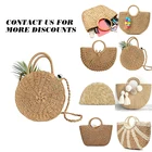 Bag Summer Beach Embroidery Moroccan Straw Bag Tote Bag Straw Bag For Women