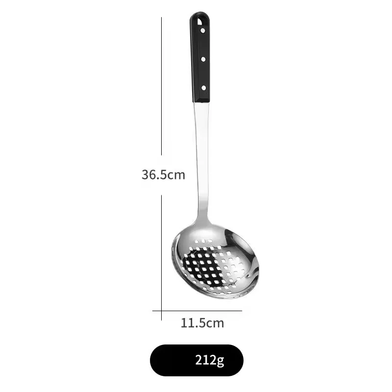 Wholesale Hot Sale 5 Pcs Stainless Steel Tableware Accessories Utensils Cooking Set With Plastic Handle Utensils Kitchen Set