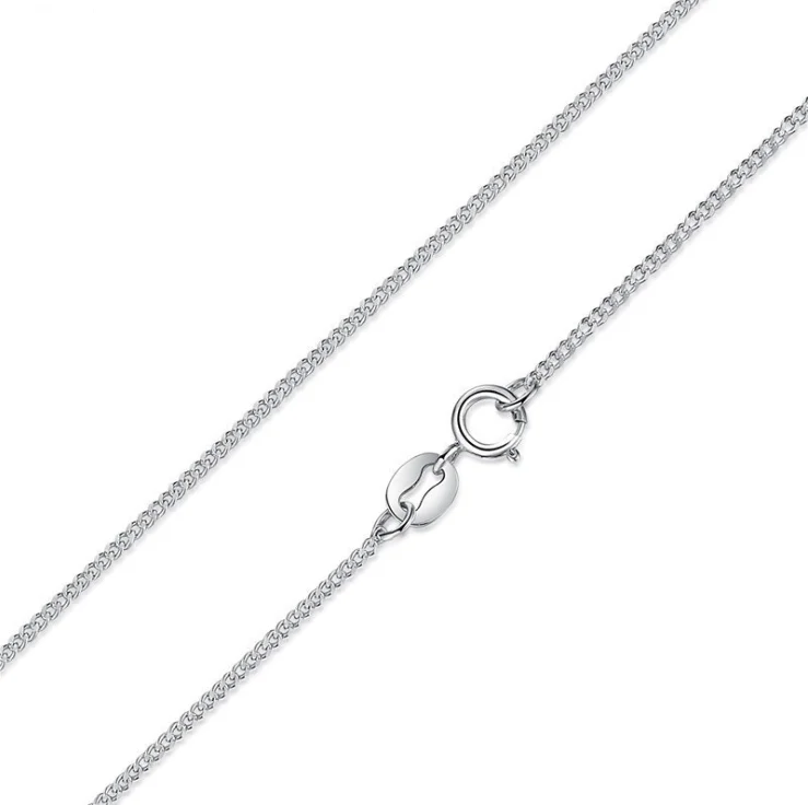 925 Sterling Silver Curb Chain Italy 