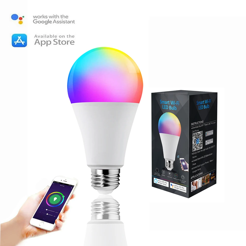 Irrigatie Waakzaam fee Alexa Google Home Wifi Light Bulb Led Light Wifi Smart Bulb Tuya Smart Wifi  Lamp - Buy Smart Bulb,Wifi Light Bulb,Smart Light Product on Alibaba.com