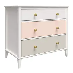 NOVA Light Luxury Living Room Furniture Storage Cabinet Bedroom Bedside 3 Drawers Modern Pink Cabinet
