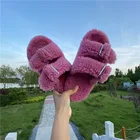 Slippers Leather 2021 Wool Slippers Leather Slippers Wholesale Open Toe Leather Slippers