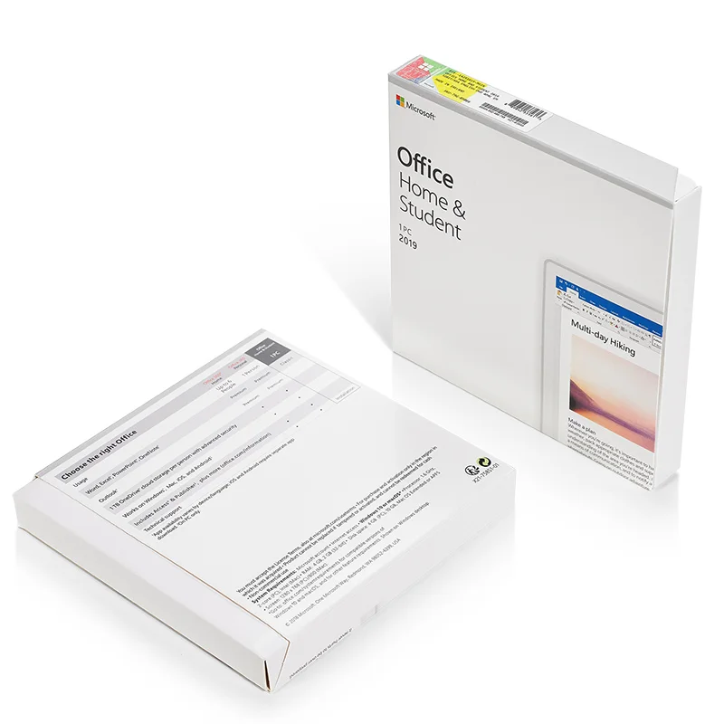 ดาวน์โหลด Office Home And Student 2019 License Key DVD MS Office 2019 HS Key Code 4