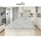 Quartz Horizon Calacatta Quartz Slab White Quartz Stone Cuarzos