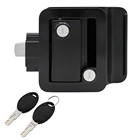 Door Lock SS6206 Black Color Side Entrance Caravan Door Camper Outdoor Lock RV Entry Door Latch