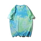 Tie Dye Wholesale Hip Hop Fashion Tie Dye Tshirts Cotton Short Sleeve Custom Tie-dye Tshirt With Logo