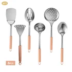 Kitchen Custom Cooking 6 Piece Stainless Steel Kitchen Utensils Set