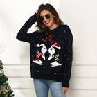 100% OEM Custom 100% Acrylic Jacquard Loose Long Sleeve Sweater Pullover Christmas Sweater