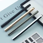 Pen Metal Brass Pen All Electroplating Gold/Rose Gold/Gun Black Brass Hexagonal Brass Pen Luxury Roller Pen
