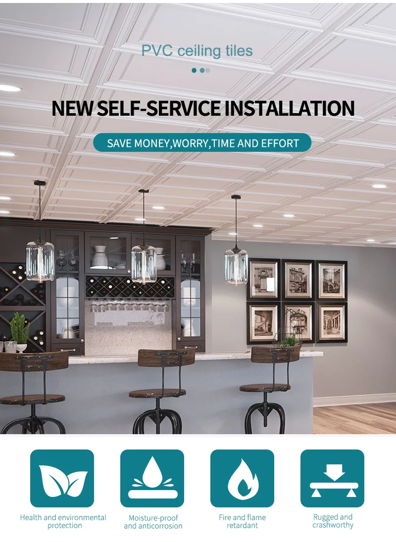 lowest price 2x2 ceiling tiles good quality bedroom decoration pvc ceiling tiles