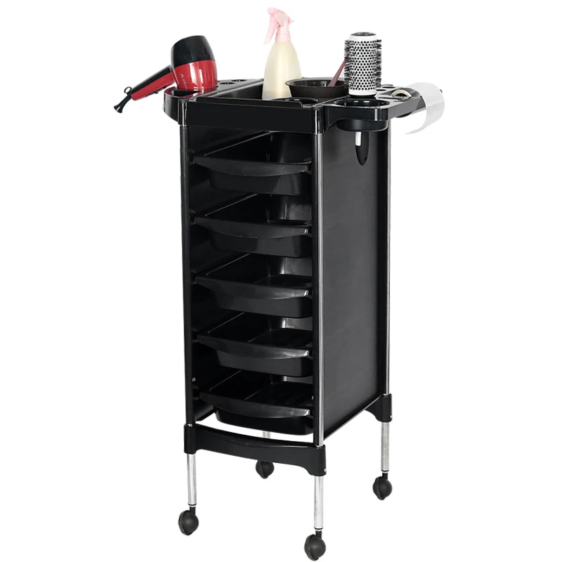 Hair salon trolley tool multifunctional three-layer beauty salon furniture trolley